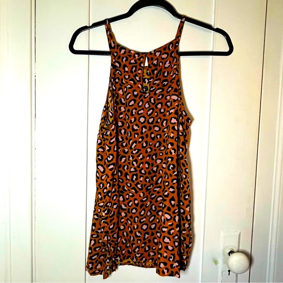 Leopard print high neck top - Picture 3 of 6